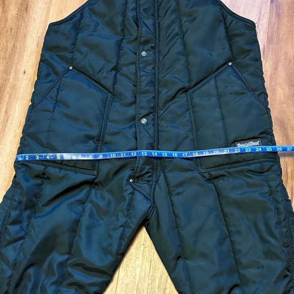 Men's Black RefrigiWear Outdoor Insulated Utility Snow Bibs, XL - Picture 2 of 10